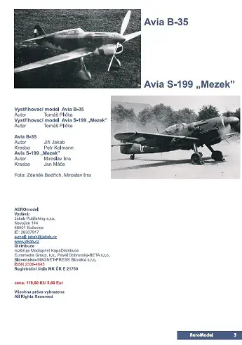 2. AEROmodel č.2 Avia B-35 a Avia S-199 "Mezek"  (2)
