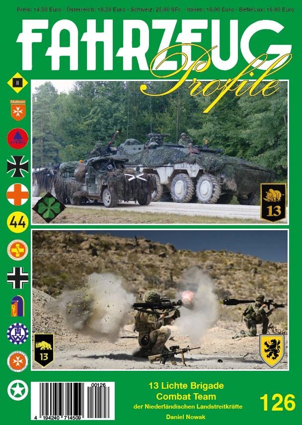 FAHRZEUG Profile 126 13 Lichte Brigade Combat Team der niederländischen Landstreitkräfte