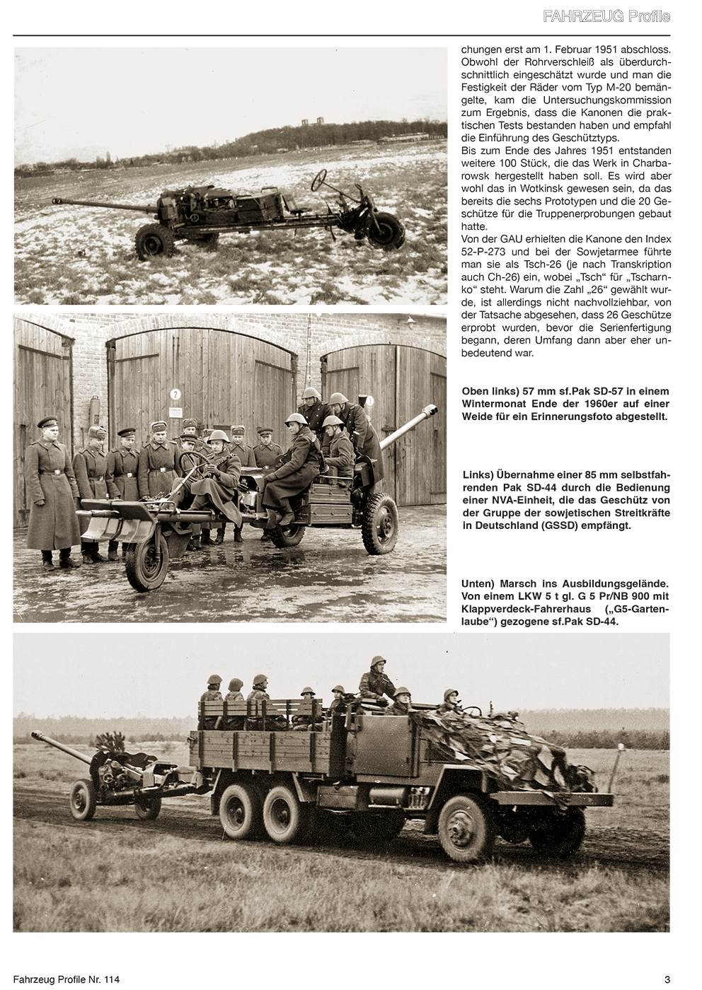 FAHRZEUG PROFILE 114 DIE SELBSTFAHRENDE ROHRARTILLERIE DER NVA