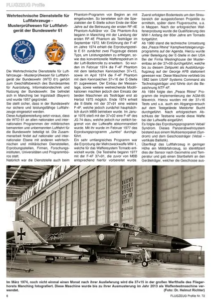 72. FLUGZEUG PROFILE 72 40 JAHRE F-4F PHANTOM IM DIENSTE DER LUFTWAFFE TEIL 2