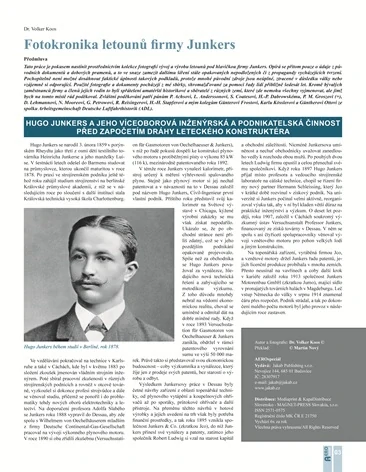 AEROspeciál č.21 Fotokronika letounů firmy Junkers 1.díl (V.Koos)