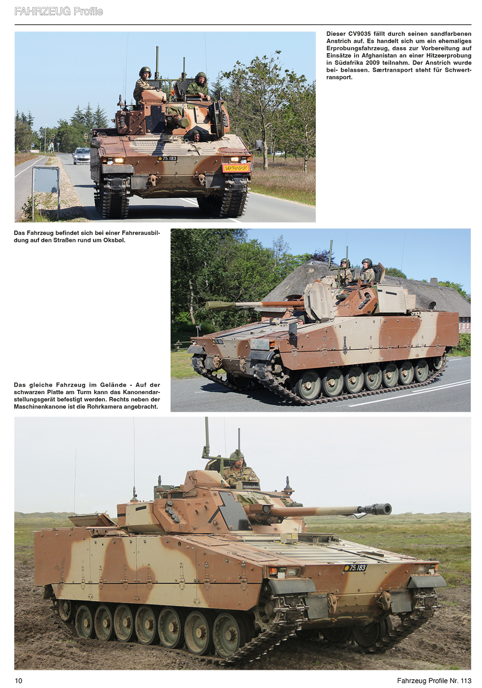FAHRZEUG PROFILE 113 GEFECHTSFAHRZEUGE DER DÄNISCHEN ARMEE VON 2010 BIS HEUTE