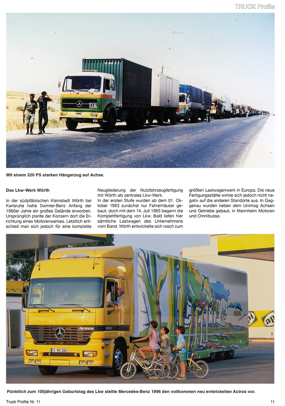 TRUCK PROFILE 11 MERCEDES-BENZ SCHWERLASTWAGEN 1962 BIS 2008PROFILE 10