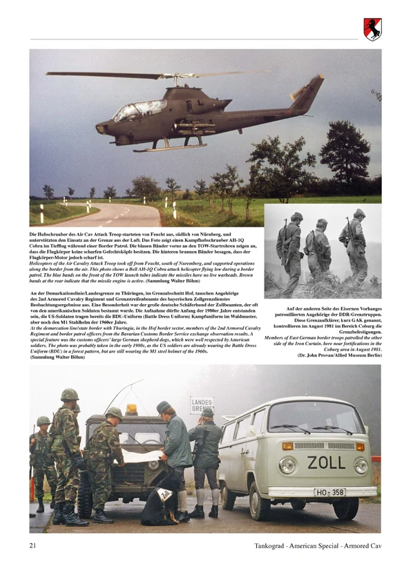 TG-3051 ARMORED CAV 2nd and 11th Armored Cavalry Regiments Wächter am Eisernen Vorhang 1948 bis 1994
