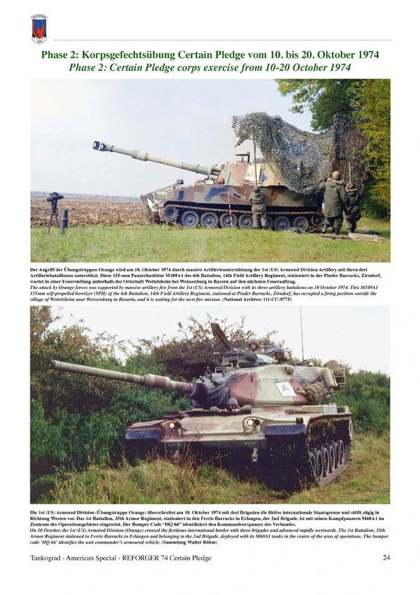 TG-3055 REFORGER 74 Certain Pledge Verstärkung für die US-Verbände an der „Deutschlandfront“