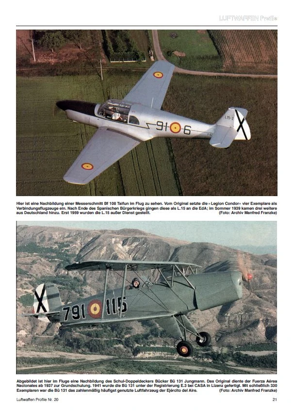 LUFTWAFFEN Profile 20 Spanische Luftwaffe - Ejercito del Aire - Teil 1