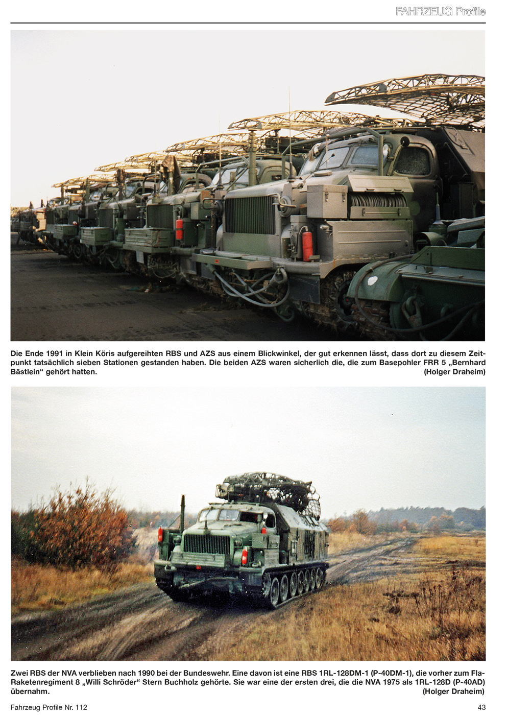 FAHRZEUG PROFILE 112 DIE SCHWEREN NVA-KETTENSCHLEPPER AT-T UND IHRE SPEZIALAUSFÜHRUNGEN