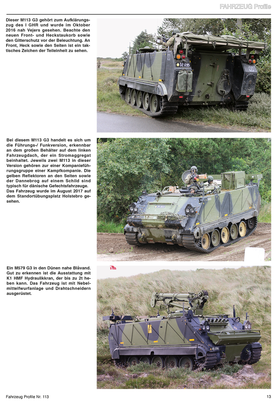 FAHRZEUG PROFILE 113 GEFECHTSFAHRZEUGE DER DÄNISCHEN ARMEE VON 2010 BIS HEUTE