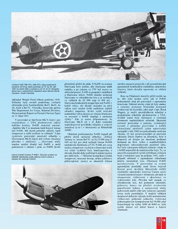 10.Stíhačky Curtiss P-40E pro Jávu a potopení USS Langley, M. 1. částŠnajdr