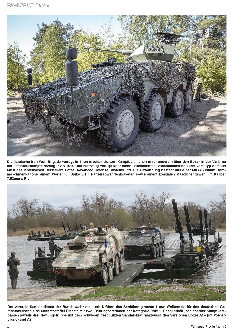 FAHRZEUG PROFILE 115 DIE SPEERSPITZE DER NATO RESPONSE FORCE (LAND) 2022 - 2024