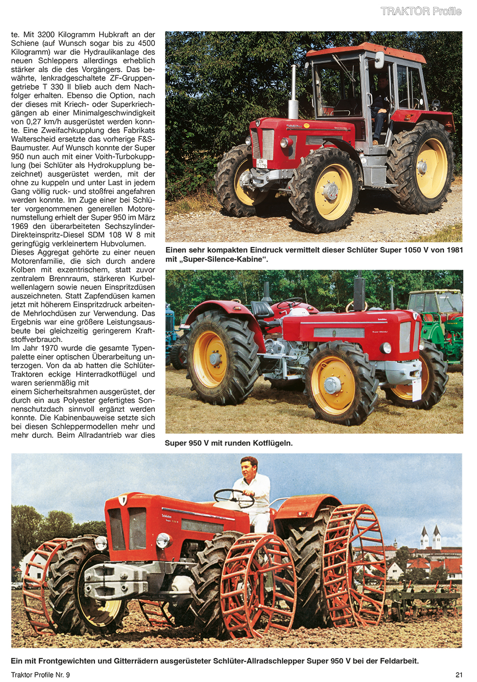TRAKTOR PROFILE 09 SCHLÜTER TRAKTOREN 1962 - 1994 (TEIL 2)