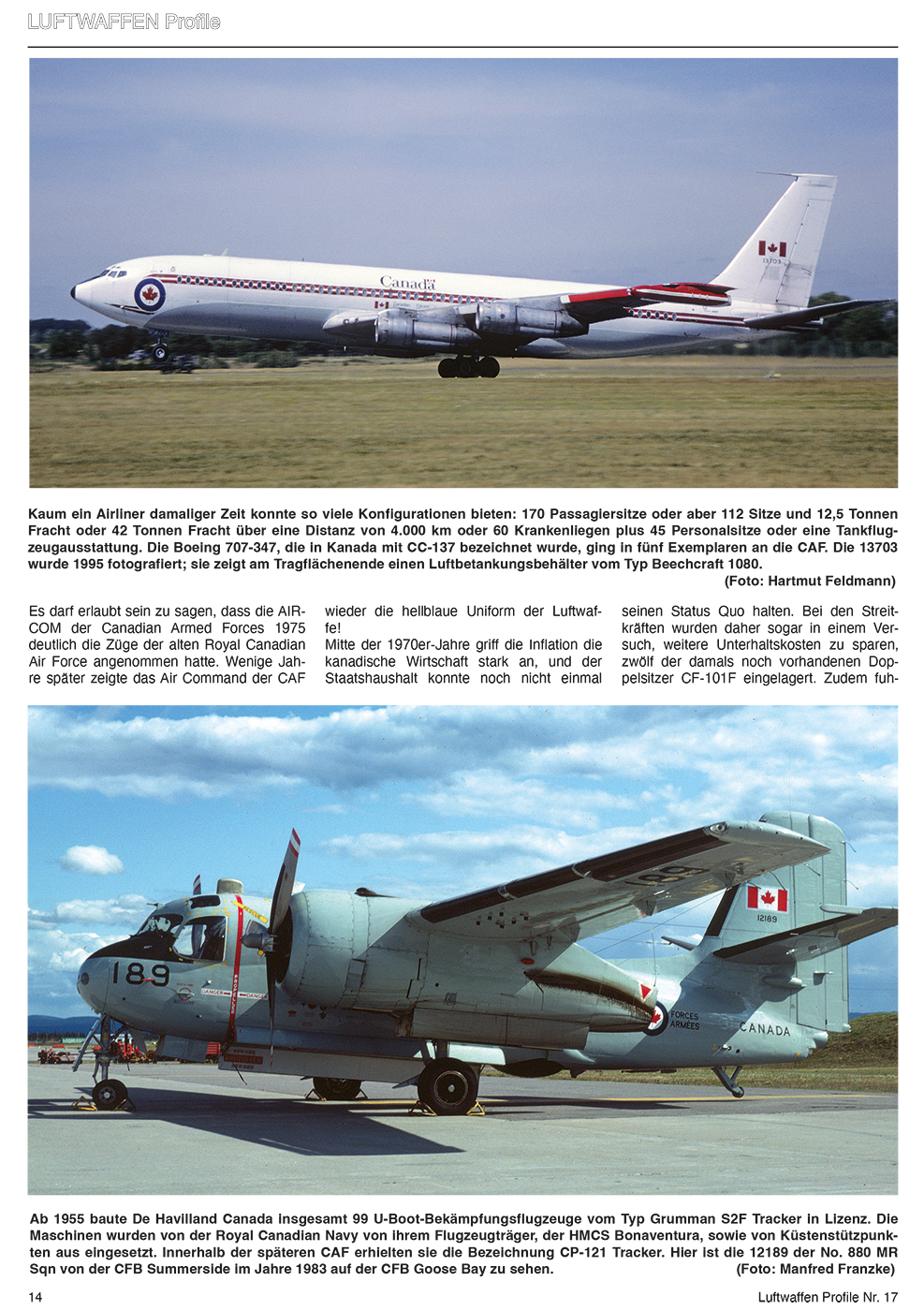 LUFTWAFFEN PROFILE 17 KANADISCHE LUFTWAFFE ROYAL CANADIAN AIR FORCE TEIL 2