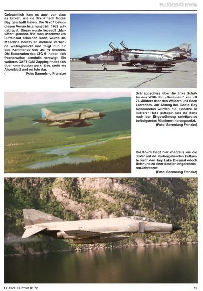 72. FLUGZEUG PROFILE 72 40 JAHRE F-4F PHANTOM IM DIENSTE DER LUFTWAFFE TEIL 2