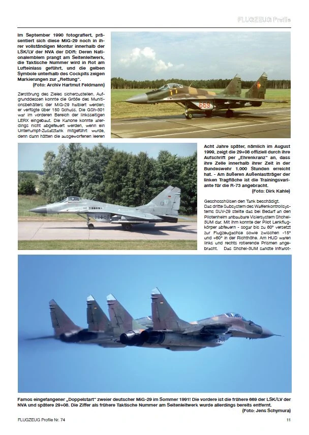 FLUGZEUG Profile 74 Die deutsche MiG-29