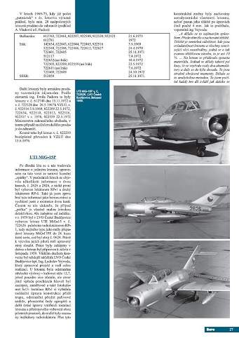 102. UTI MiG-15 v čs. vojenském letectvu   (M. Irra)