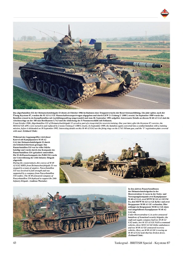 TG-9042 Keystone 87 Britisch-Deutsches Großmanöver: Die 2nd (BR) Infantry Division verteidigt die no