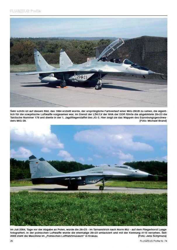 FLUGZEUG Profile 74 Die deutsche MiG-29