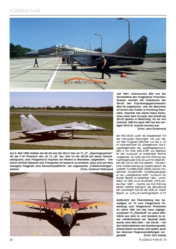 FLUGZEUG Profile 74 Die deutsche MiG-29
