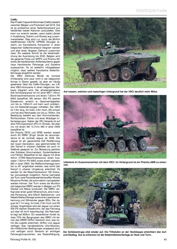 FAHRZEUG Profile 125 Belgiens mittlere Kräfte - Die Fahrzeuge der Medium/Mozorized Brigade